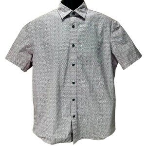 Michael Kors Men's Classic Fit Short Sleeve Shirt Large